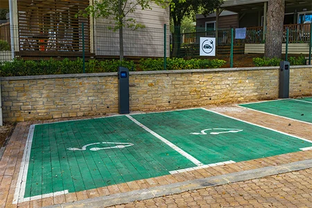 EV charger campsite