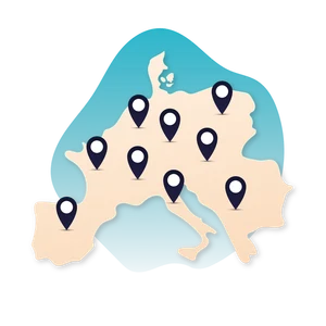 plus de 400 destinations au choix dans toute l'Europe
